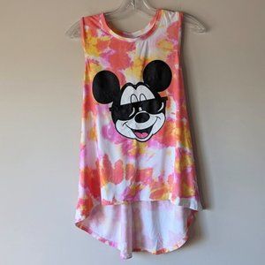 Disney Mickey tie dye racerback tank top